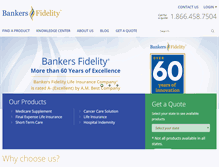 Tablet Screenshot of bankersfidelity.com